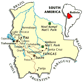 Bolivia Map from GORP