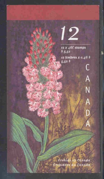 Canadian stamp booklet issued for the 16th World Orchid Conference in Vancouver